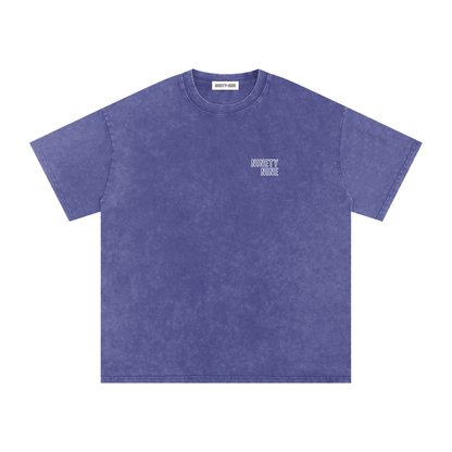 Snow Washed Oversized Cotton T-Shirt