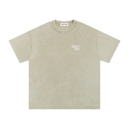 Snow Washed Oversized Cotton T-Shirt